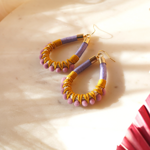 Poms Earrings - Lilac