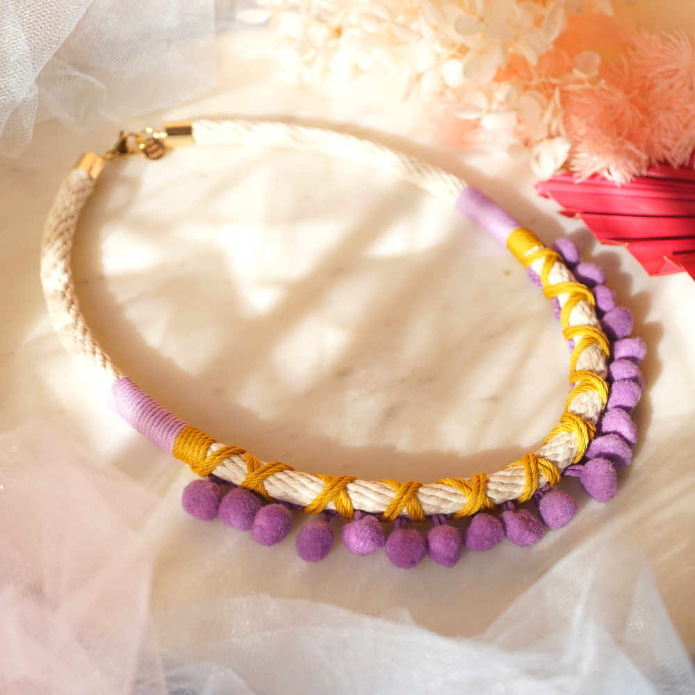 Pommie Necklace - Lavender