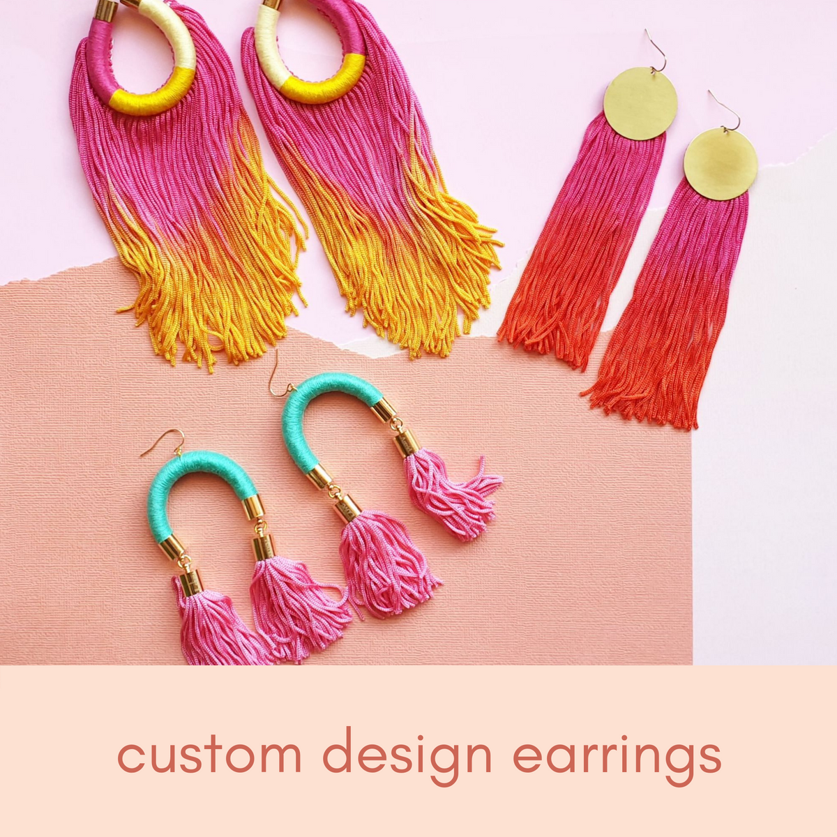 Custom Design for Earrings colour only