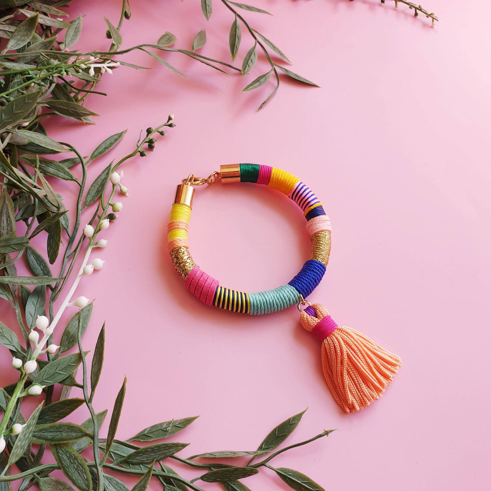 Tassel Bracelet - Happy