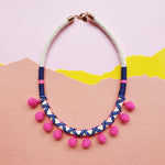 Pommie Necklace - Hot Pink