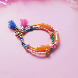 Beaded bracelet - Orange