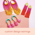 Custom Design for Earrings (colour only)